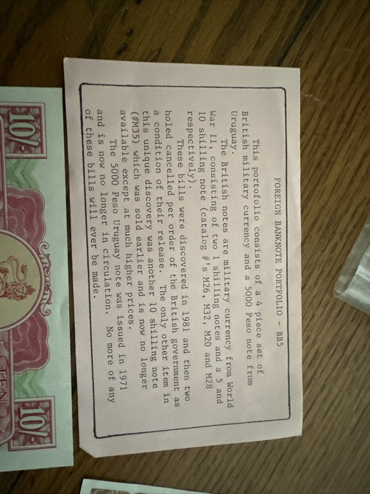 Foreign Bank Note Portfolio