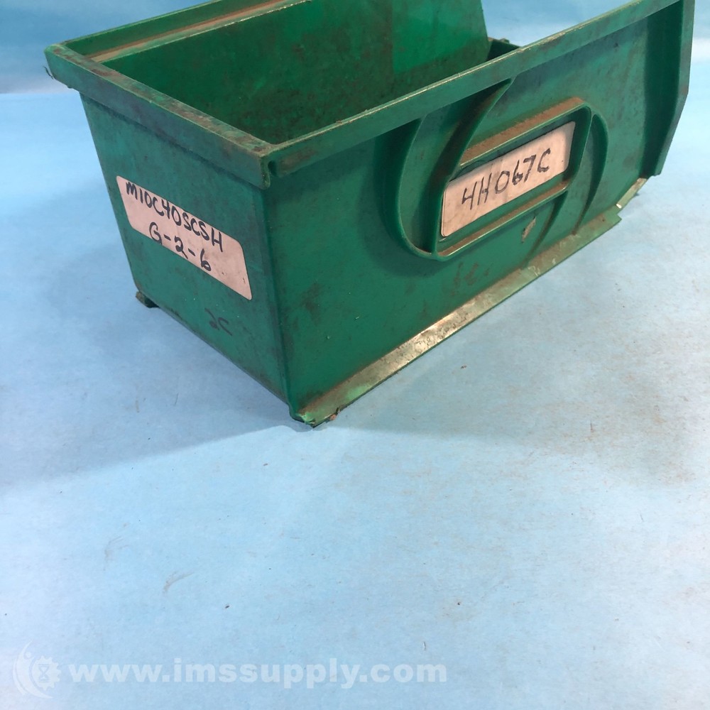 LewisBins+ SB126-4 Plastic Stackable Bins Green USIP