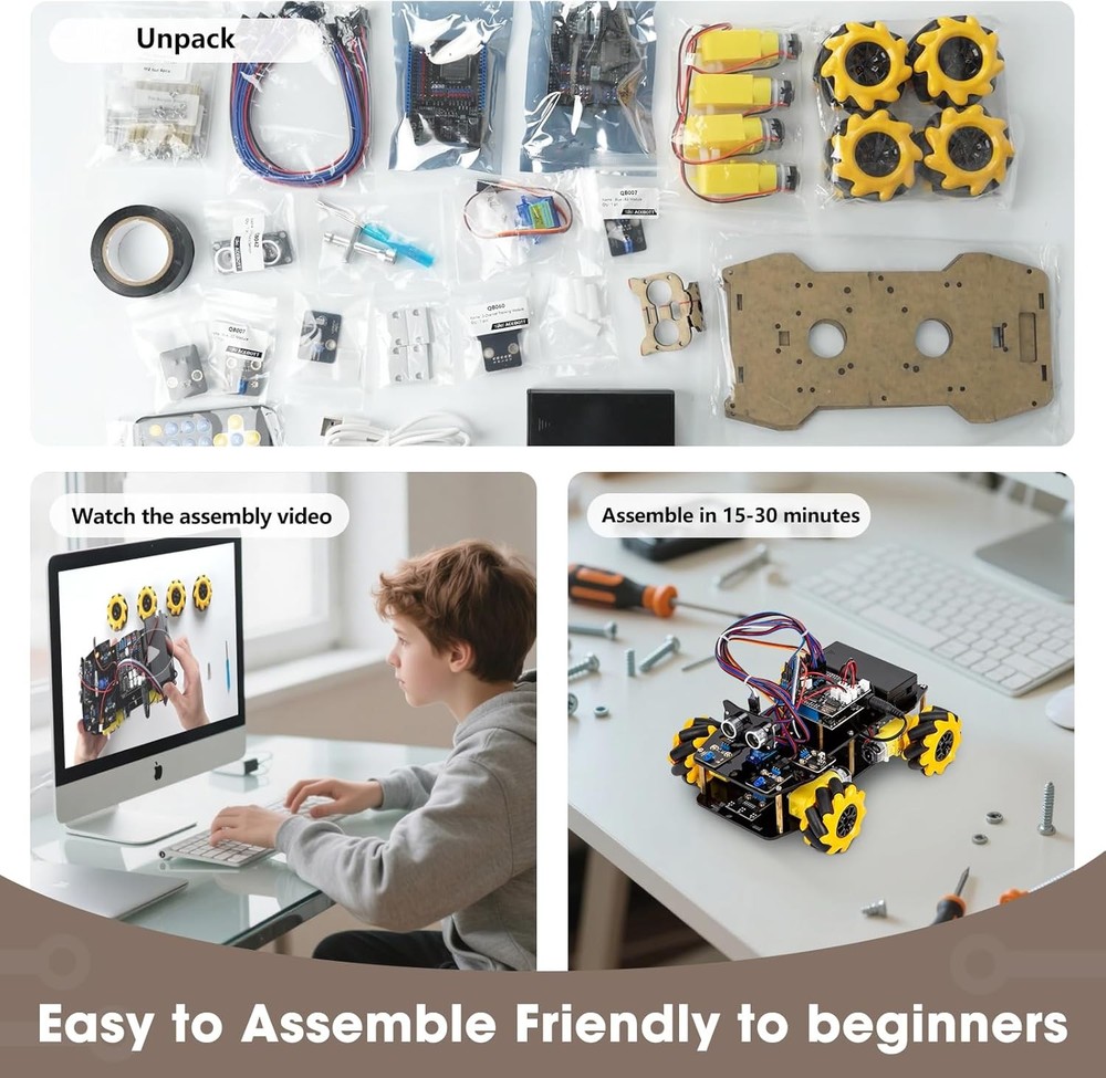 STEM Robot Kit for Ages 8-16, Building Robotics Educational Toy