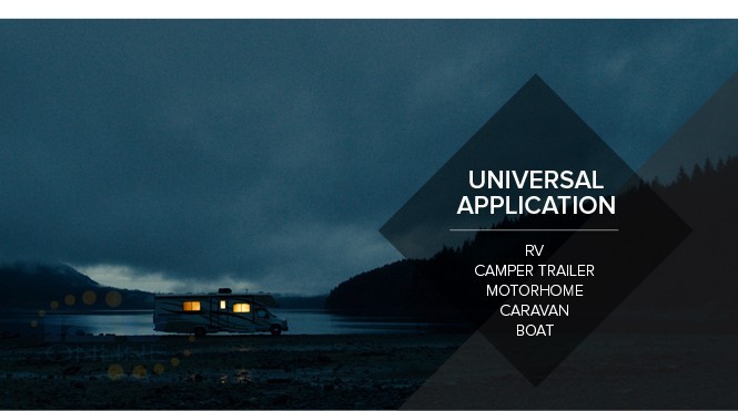 12V 5" LED Panel Ceiling Light RV Caravan Camper Boat Interior Lighting Warm W