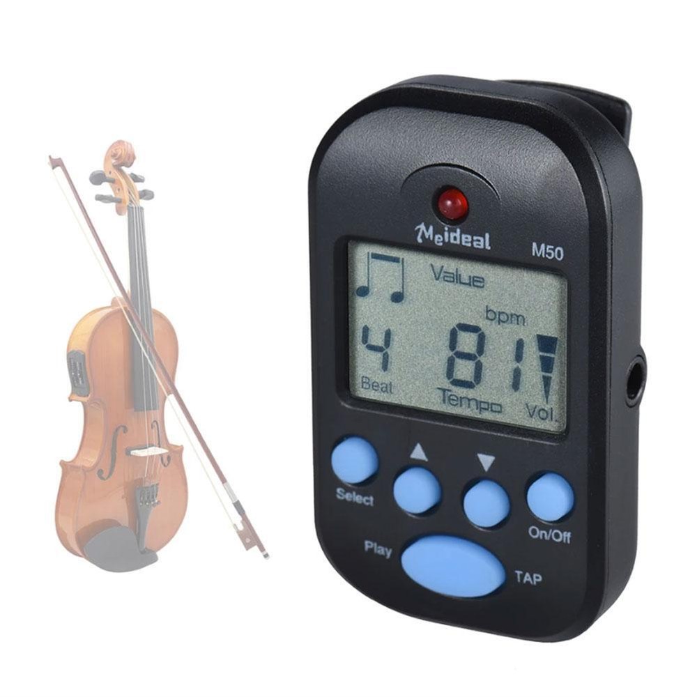 Professional Clip on Digital Tempo Metronome LCD Screen Lightweight X2E3