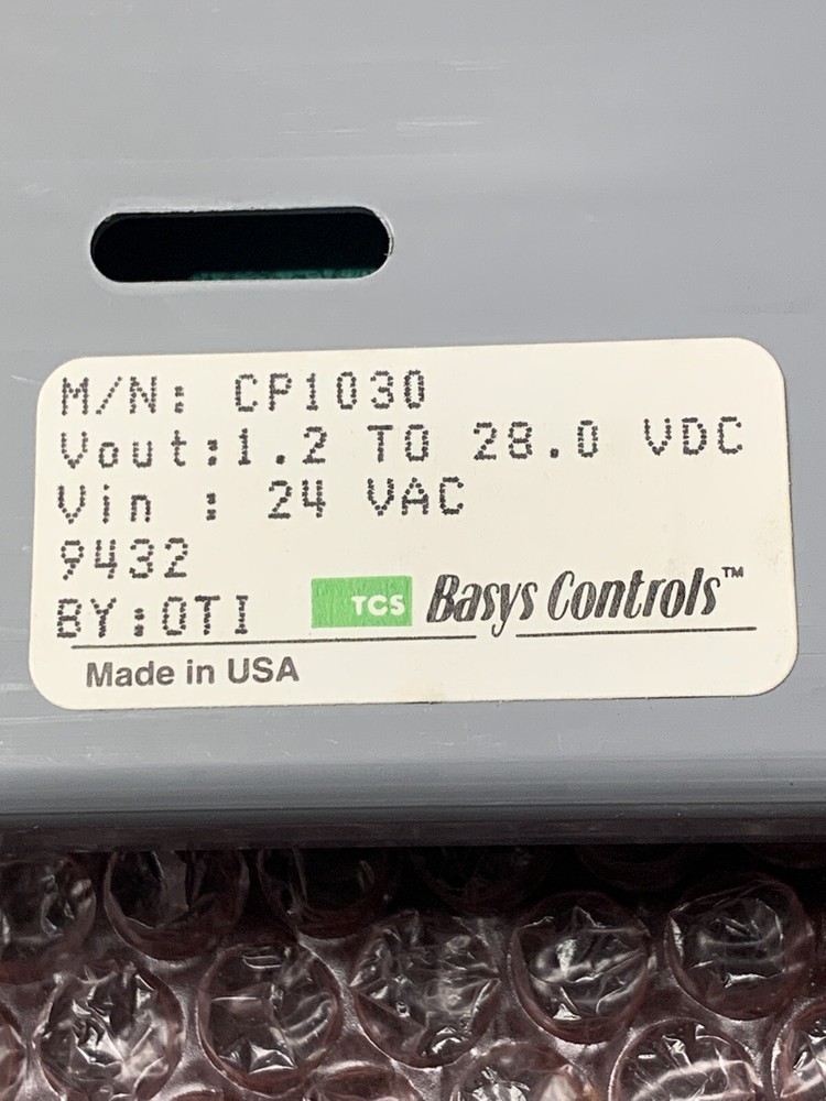 New Basys Control Regulated Power Supply Cp1030 24 VAC