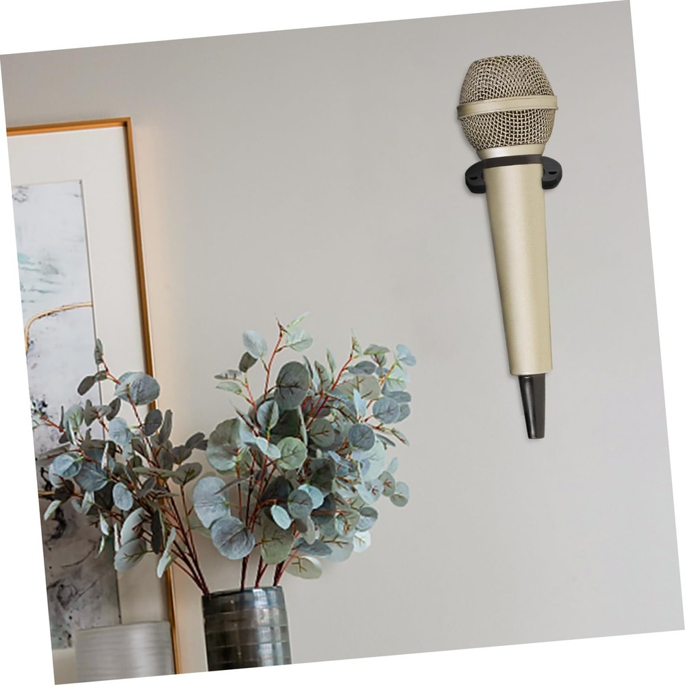 4pcs Microphone Holders Microphone Clip Hook Wall Mount Type Clamp