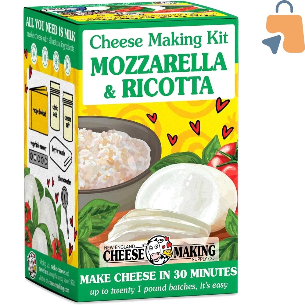 Ultimate Mozzarella & Ricotta Cheese Making Kit - Make 20 Batches at Home!