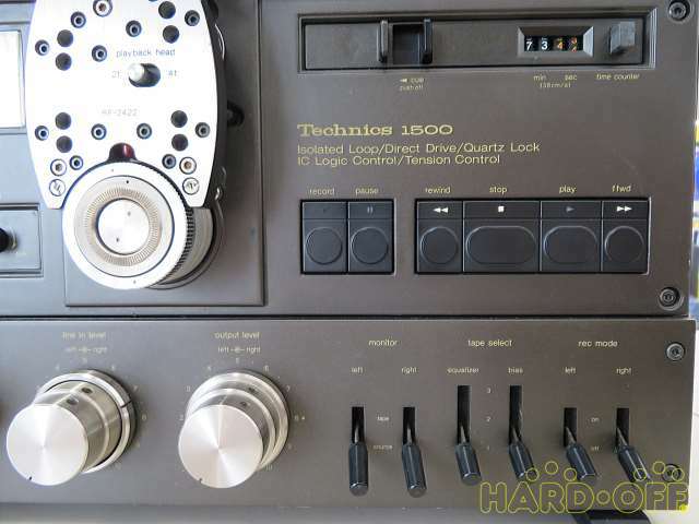 TECHNICS Open Reel Deck RS-1500U Black Good Condition From Japan
