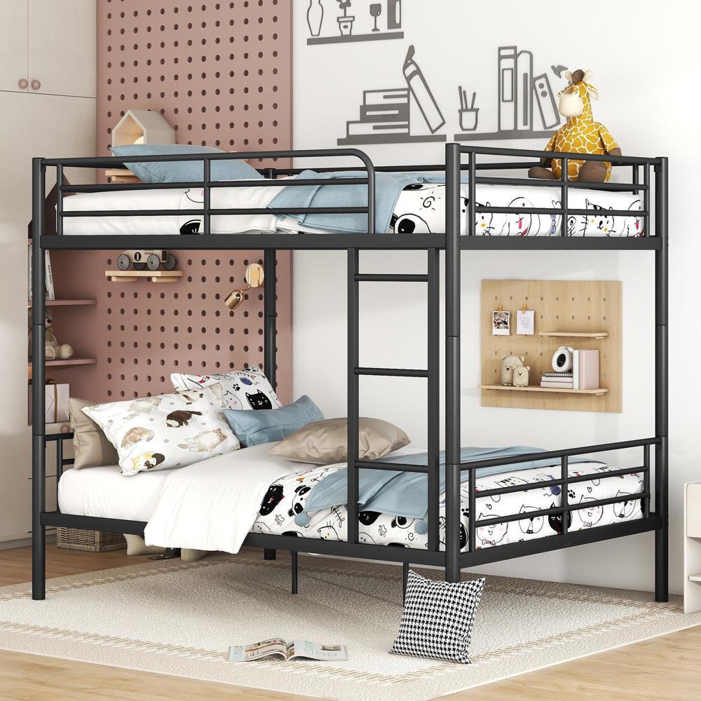 Save Space or Split Into 2 Beds Full Over Full Metal Bunk Bed