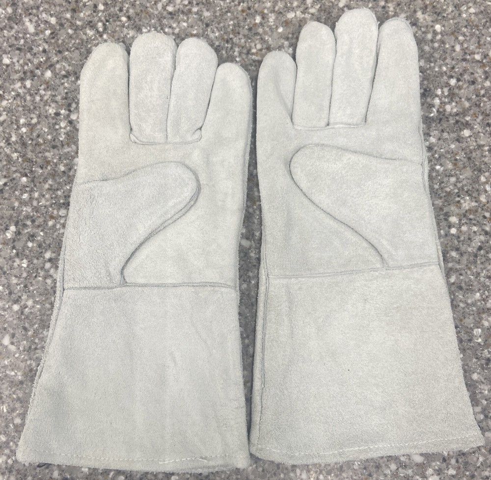 2-PR WELDING GLOVES FULL WELTED & LINED IN HIGH-GRADE SHOULDER SPLIT COWHIDE- L