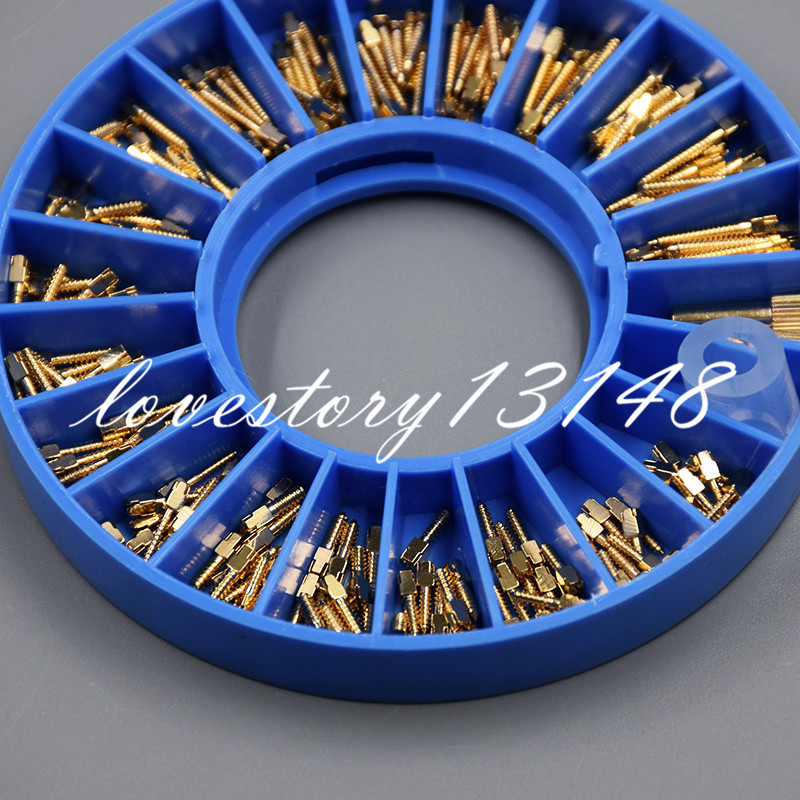 120/240Dental Root Canal Pins Conical Screw Post Titanium Post Core Crown Repair