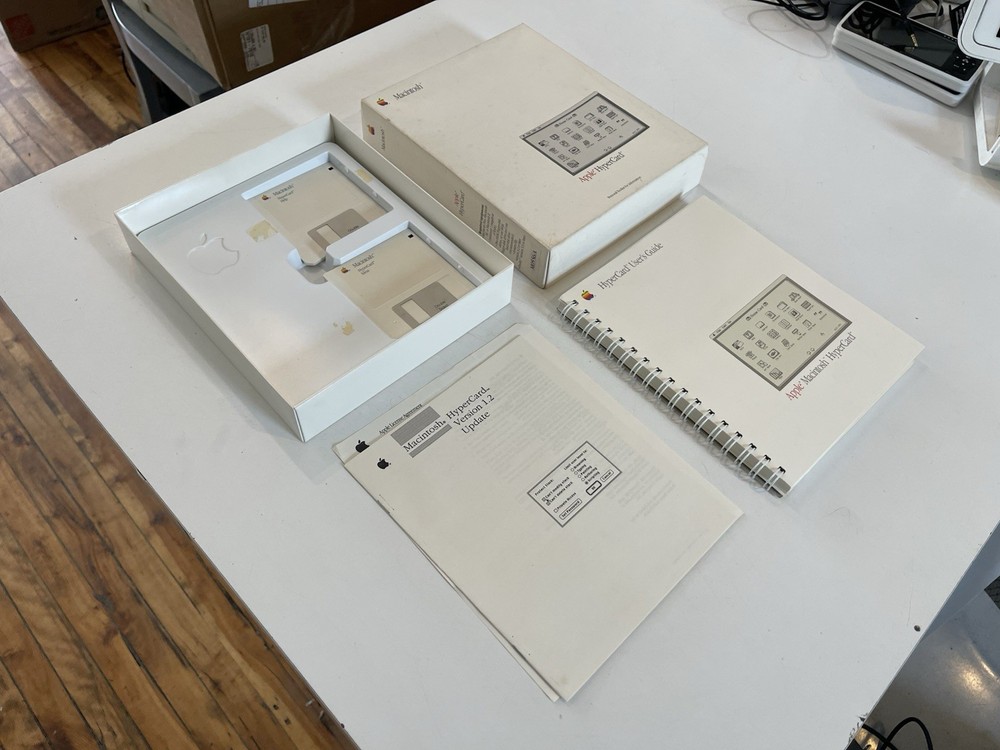 Vintage 1987 Apple HyperCard Retail Box with Disks - Tested