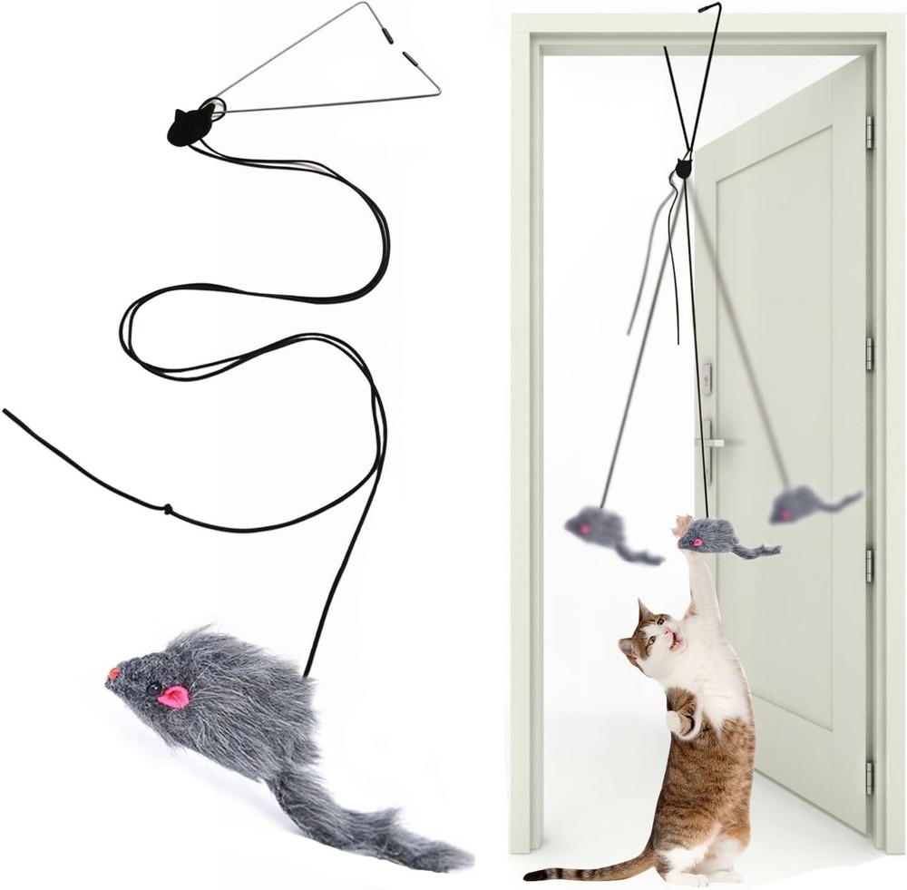 Retractable Interactive Cat Toy with Feather and Sound - Perfect for Kittens
