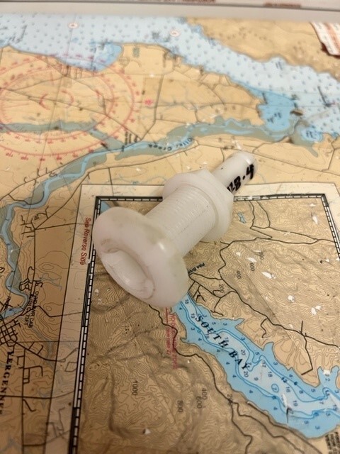 PERKO #0328DP4A Thru-Hull Plastic Connection 5/8".