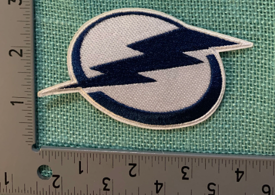 TAMPA BAY LIGHTENING EMBROIDERED IRON ON PATCH