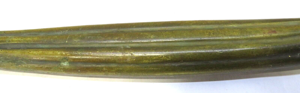 Antique Large Solid Brass Door Pull Handle 11 Inch 2Lb. 5 oz.