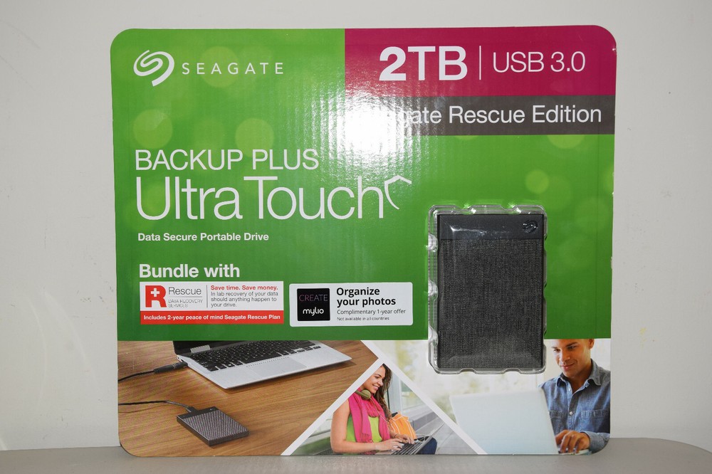 Seagate Backup Plus Ultra Touch Portable HD Drive 2TB /Laptop Tablet PC Computer