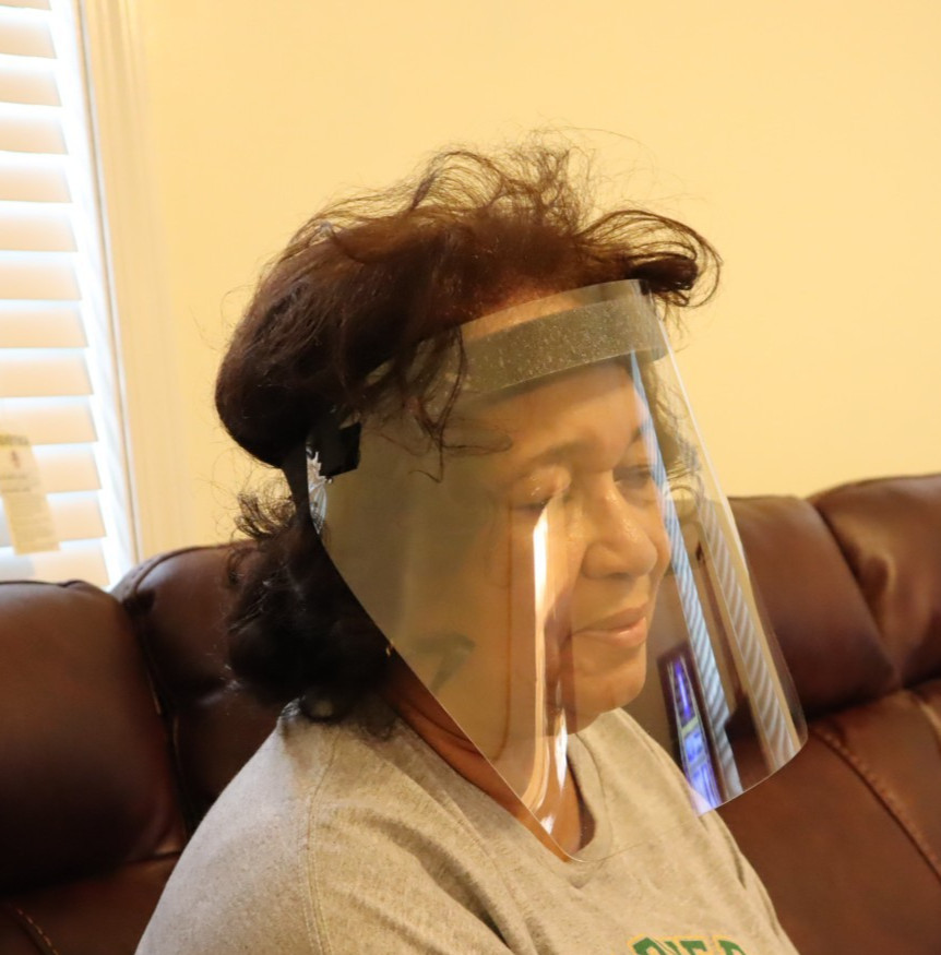 Hex Armor Fluid-resistant disposable Full-face shield with Elastic Headband