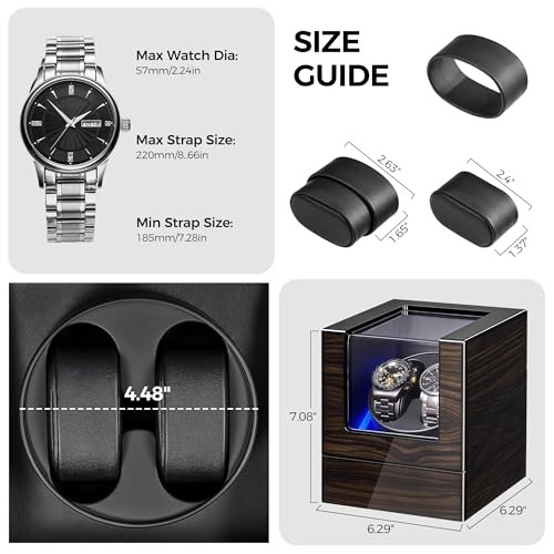 Watch Winder for Automatic Watches,Double Automatic Watch Winder Box with