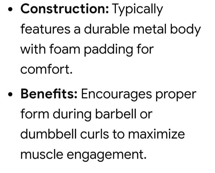 Arm Curl Blaster Work Out Bar Vintage Weider Leather Strap