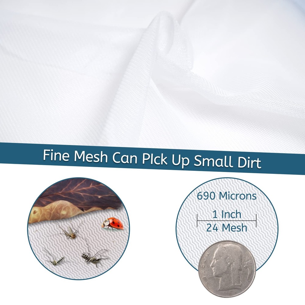 Pool Leaf Net Skimmer Rake with Adjustable Aluminum Pole Mesh