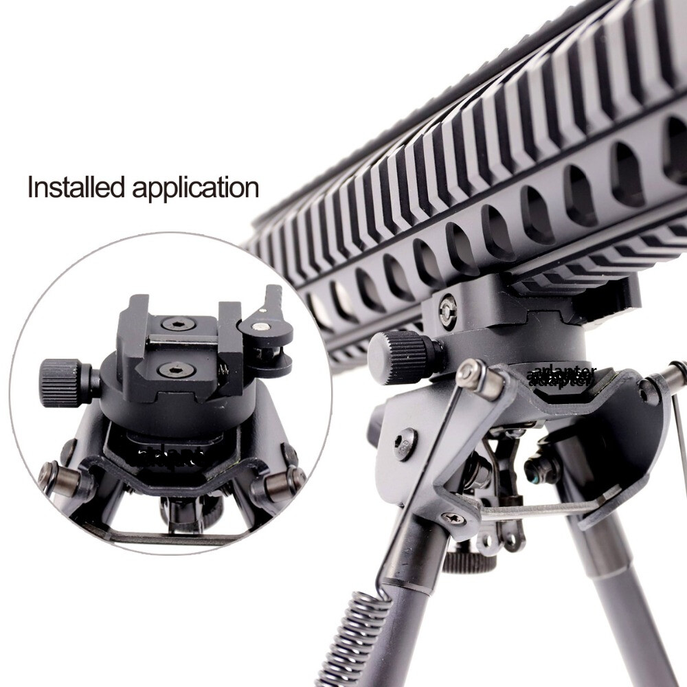 Multi_Function Bipod Adapter QD Picatinny Rail Mount Swivel Stud