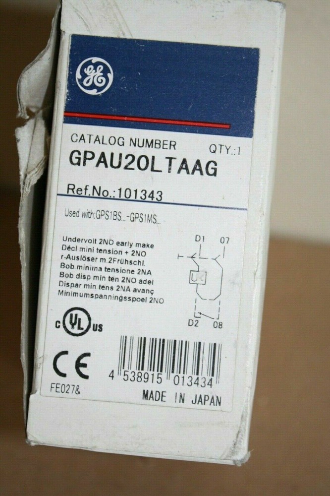 GE GPAU20LTAAG UNDER VOLTAGE RELEASE