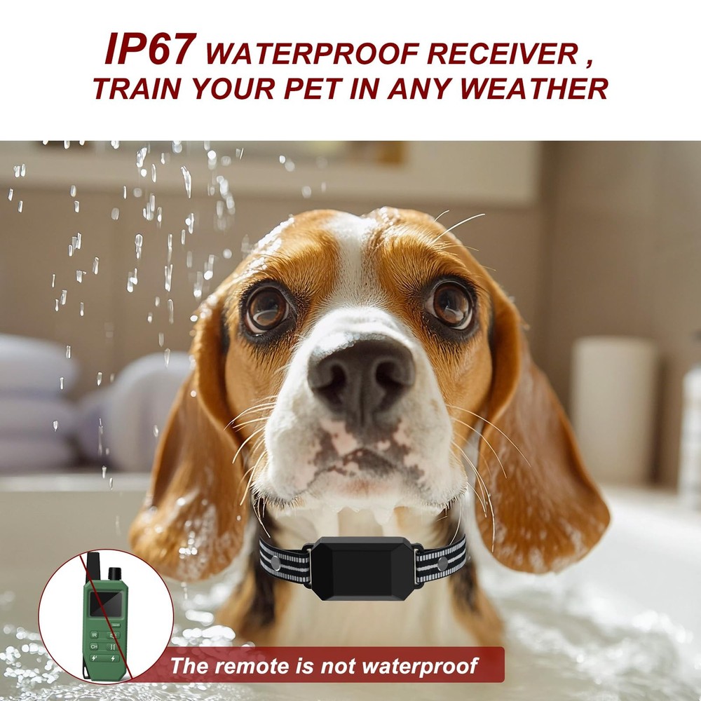 Dog Training Collar 2000 Ft Range Electric Dog Collar with Remote Control,Rec...