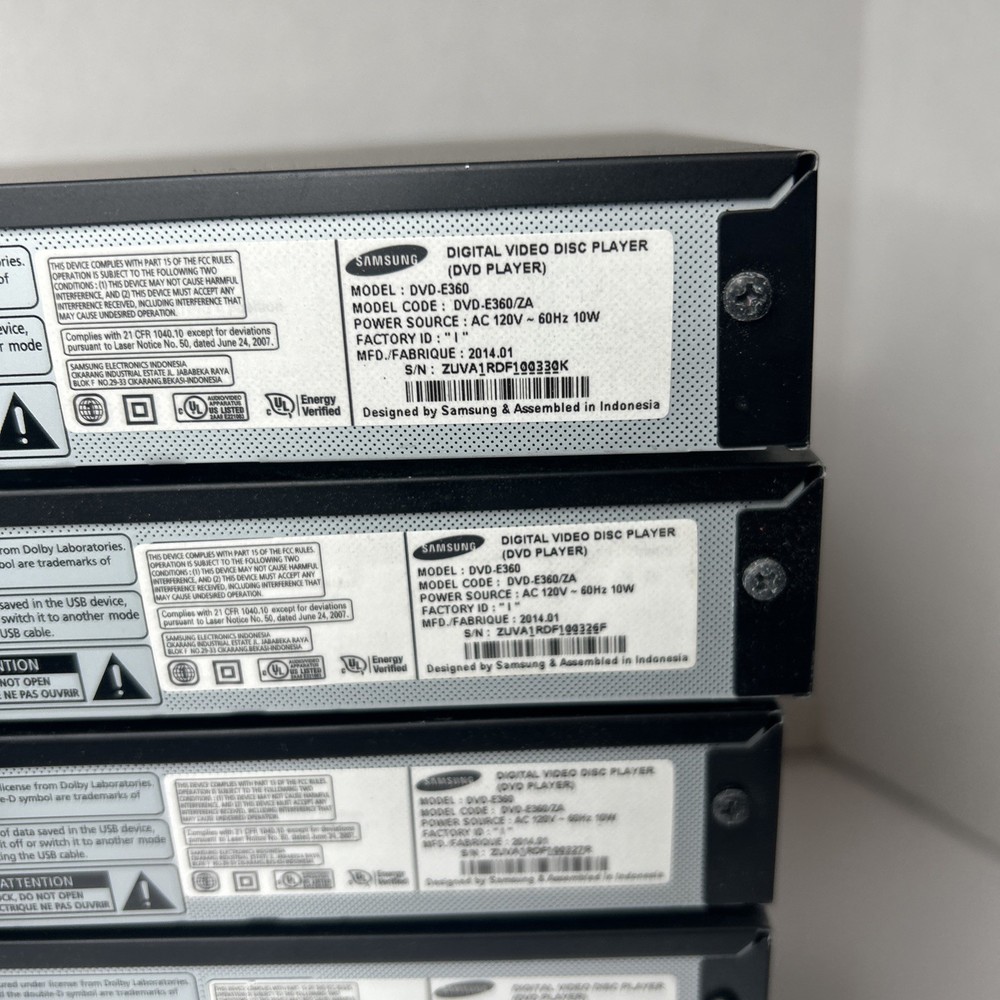 Samsung DVD-E360 DVD Player, Remote, & RCA Cables TESTED!