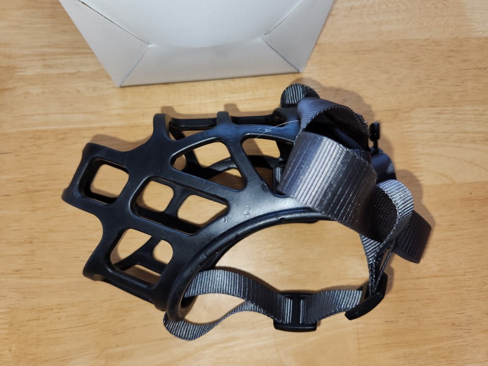 adjustable basket muzzle for dogs large black