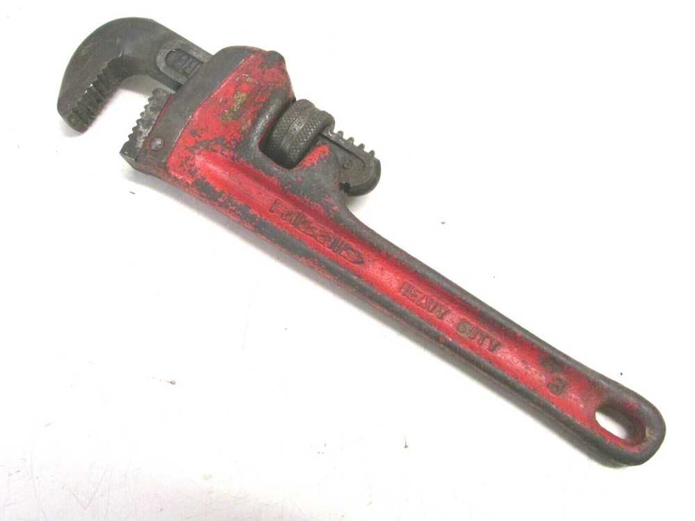 RIDGID TOOLS 8" STEEL HEAVY DUTY PIPE WRENCH