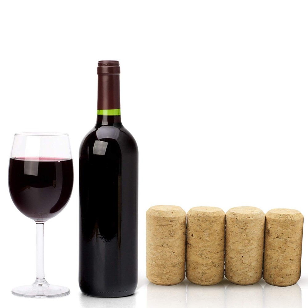 30 Pack #8 Straight Corks, Natural Wine Corks Premium Wine Stoppers for Bottl...