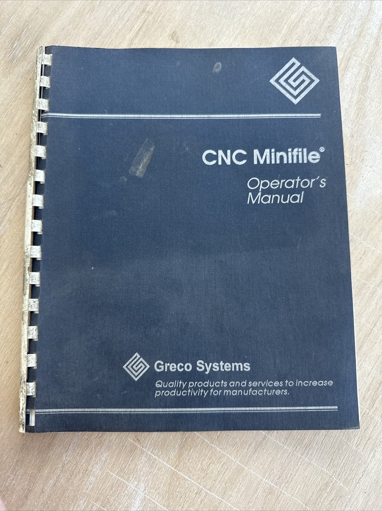 Greco Systems CNC Minifile Operator's Manual