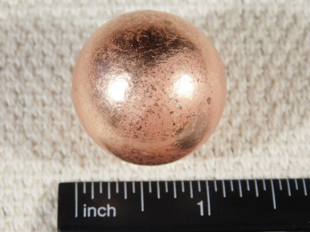 Solid COPPER SPHERE From Michigan 119gr