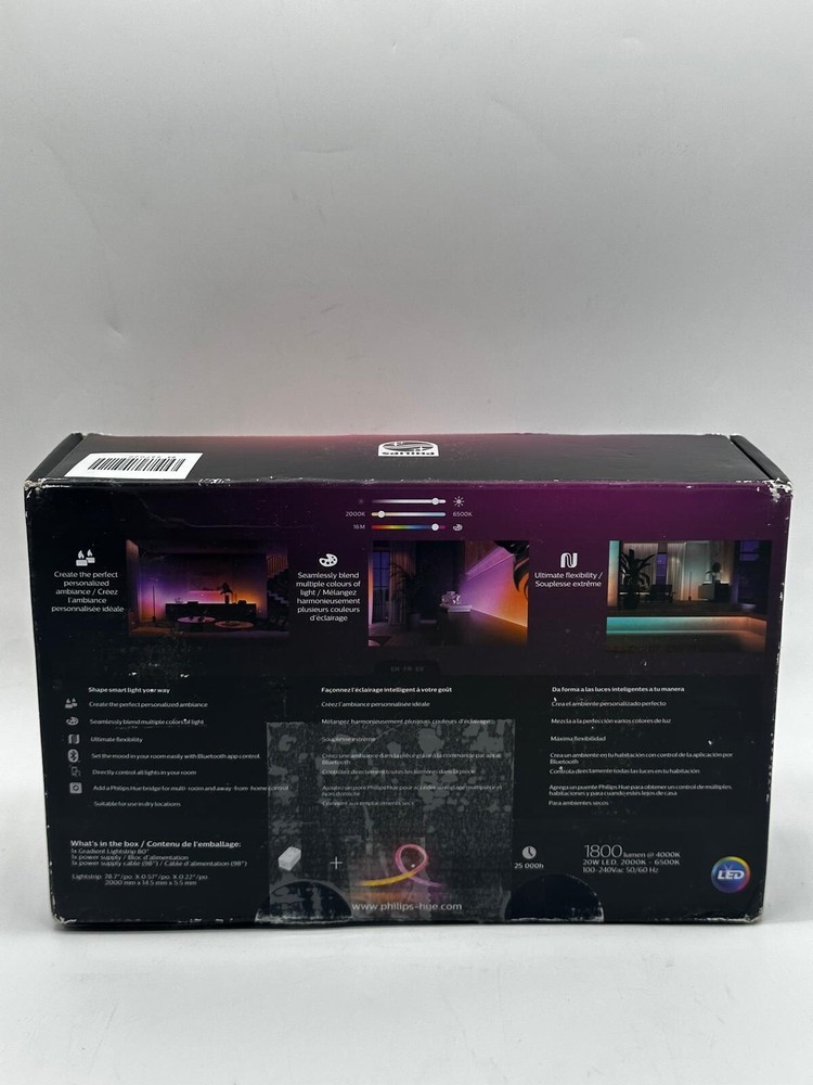 Philips Hue Gradient White & Color Ambiance 6ft Smart Lightstrip with Plug