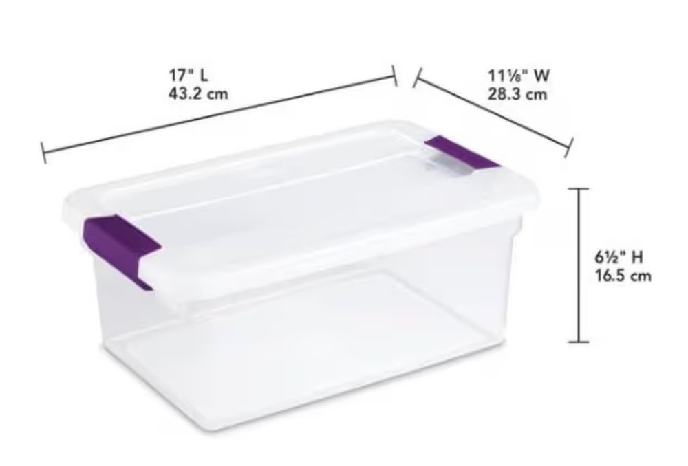 15-Quart Clearview Latch Box 2-Pack
