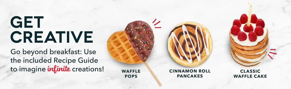 Dash MultiMaker® Mini Maker Compact Waffle Maker for Family Breakfasts - Purple