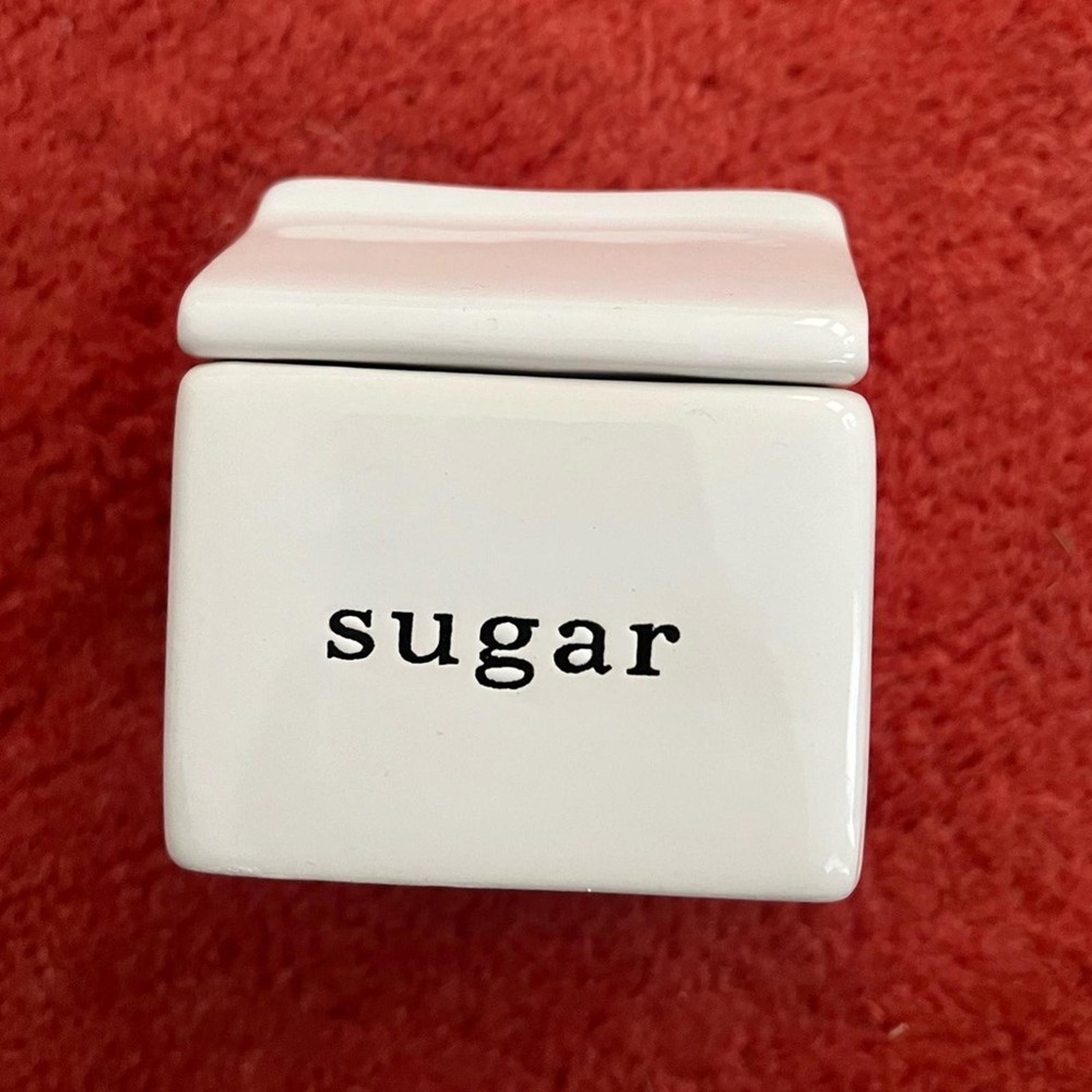 Crate&Barrel White Sugar Container