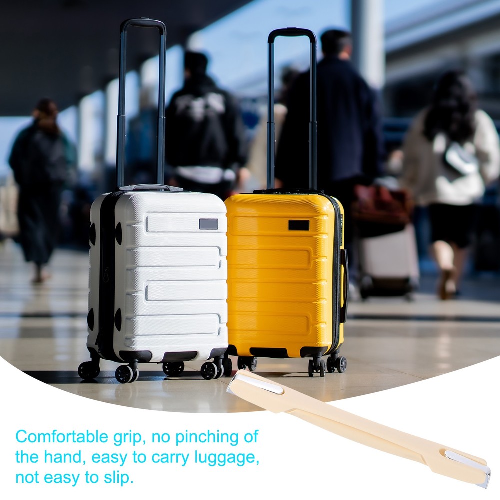 Luggage Handle, 8.86" x 0.98" Pull Handle Grip Replacement for Suitcase, White