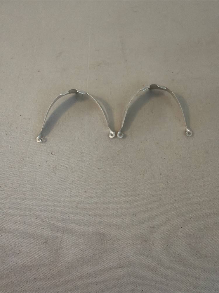 Silver Tone Floral Scrolled Heel Cap NEW