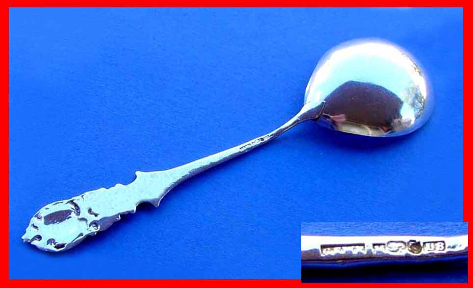 Beautiful Baroque Serving Spoon, Silver, around 1946 A57