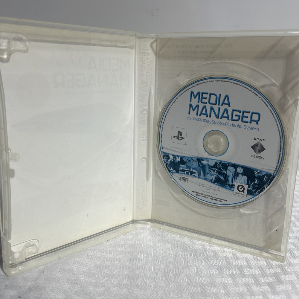 PSP Media Manager Disc System CASE AND DISC ONLY