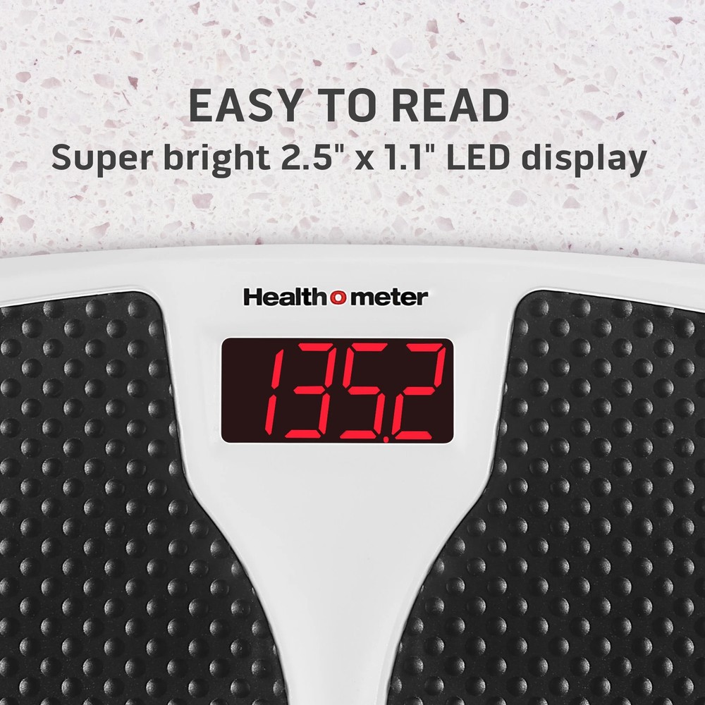 Health o meter Split Mat Digital Scale, 400 lbs Capacity, LED Display