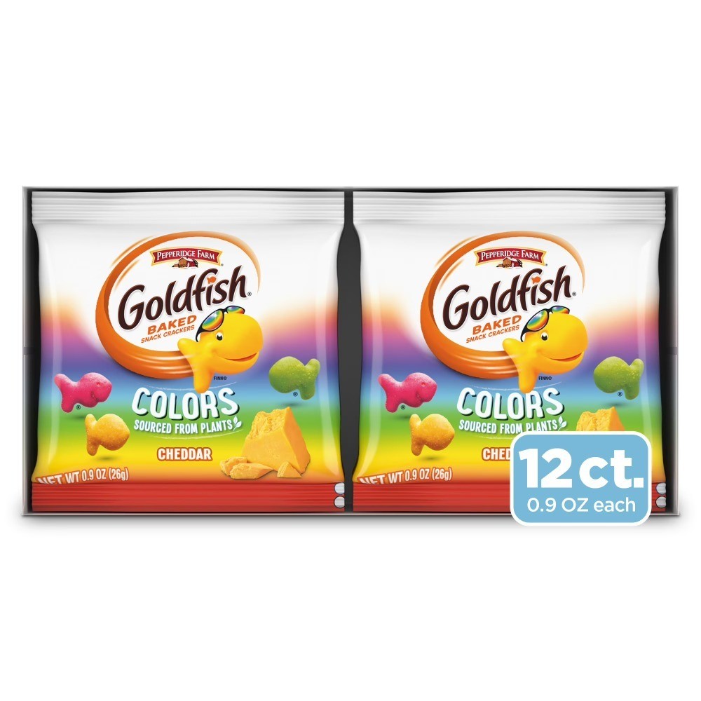 Colors Crackers, Snack Pack, 0.9 oz, 12 Count Multi-Pack Tray