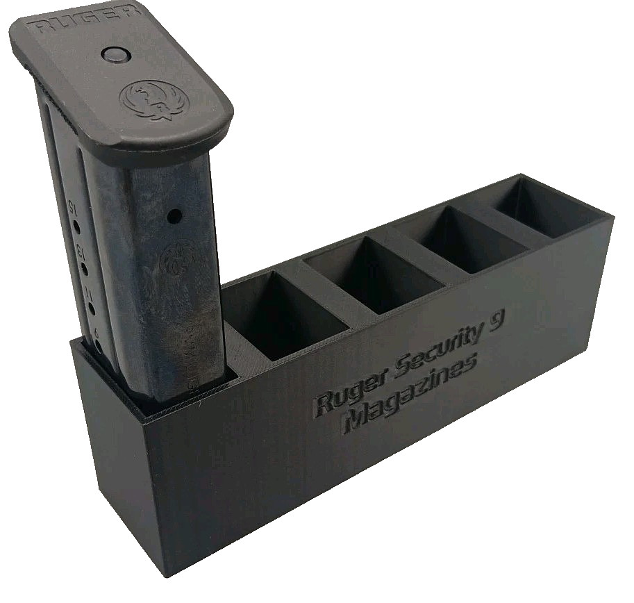 5 Mag Storage Rack For Ruger Security 9 Magazine Holder Range Bin