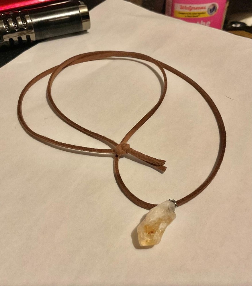 Citrine Crystal Pendant Healing Necklace 💥💥💥
