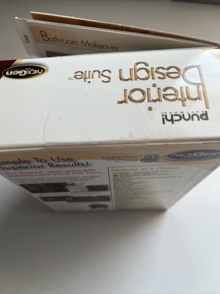 NexGen Interior Design Suite Software/ Works With Windows & Vista