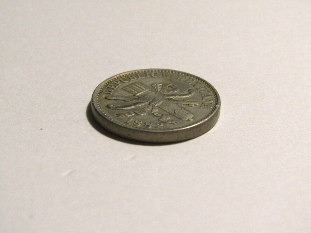 Mexico 1882 5 Centavos Old Coin