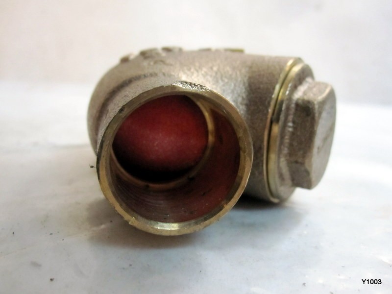 3/4" S-453 No Lead Bronze Y-Pattern Check Valve
