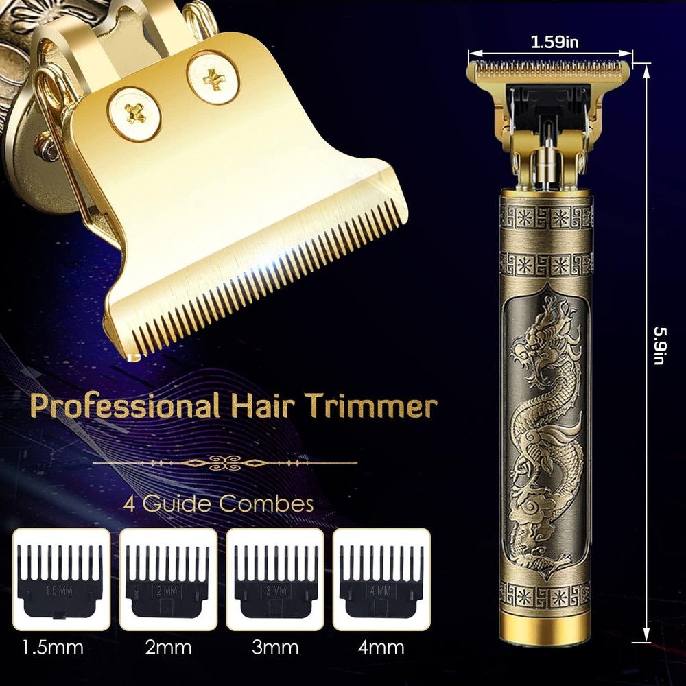 Zero Gapped Rechargeable Beard Trimmer with Guide Combs - Ultimate Grooming Tool