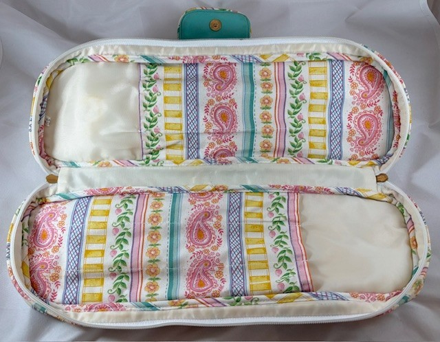 Debbie Macomber Floral Stripe Large Needle Case