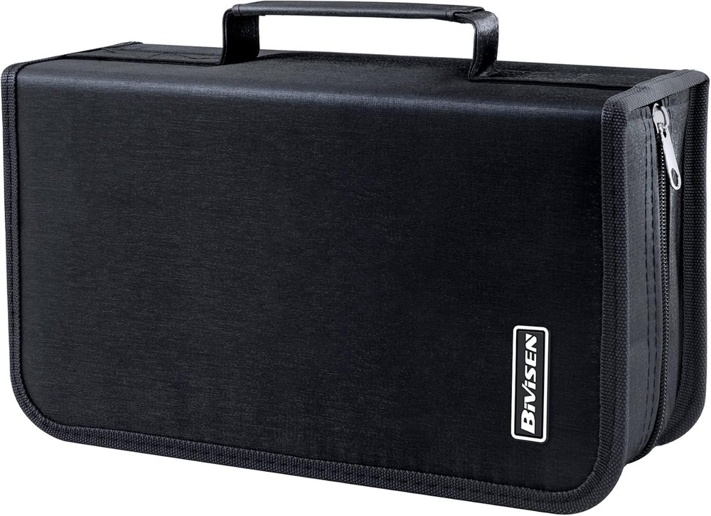 CD/DVD Case Holder, 128 Capacity CD VCD Media Wallet, Storage, Holder, Booklet,