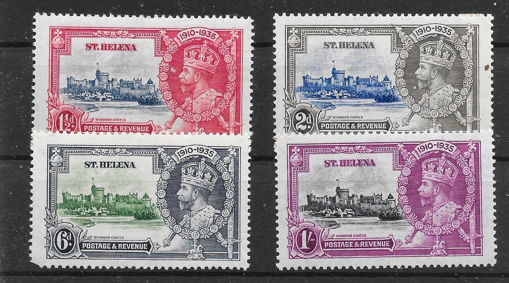 ST.HELENA SG124/7 1935 SILVER JUBILEE SET MTD MINT